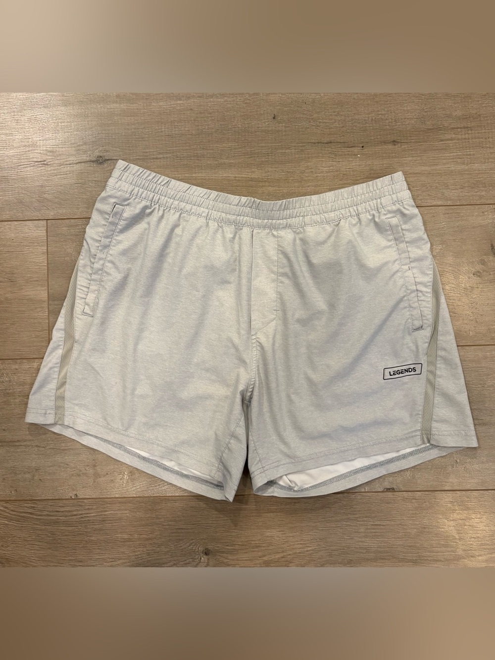 Legends Luka Bishop Shorts Mens XL 5” Linerless Grey